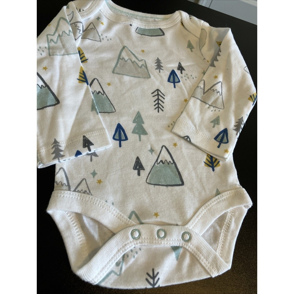 Cloud Island Forest Mountain Long Sleeve Bodysuit Newborn C1099
